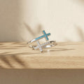 Guided by Faith Double Cross Ring, product photo